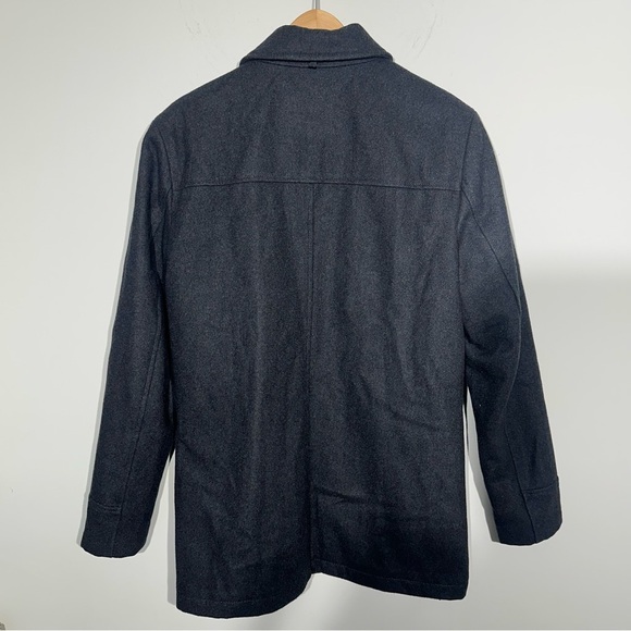 GH BASS CO Men’s Jacket Coat Dark Gray Wool Blend Heavy Warm Size SMALL - Picture 6 of 15